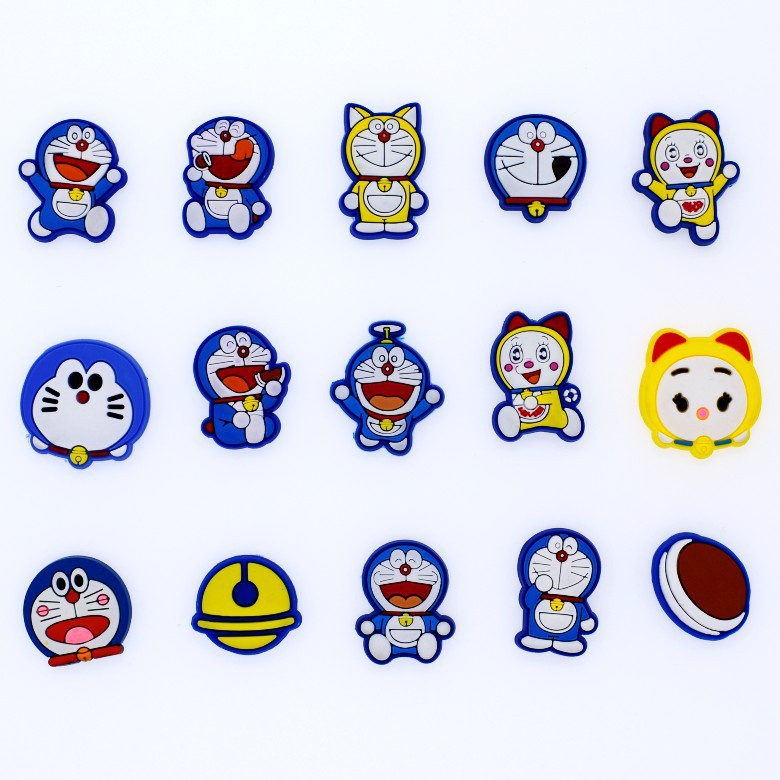 Crocs Nút Bấm Gắn Giày Hình Doremon Nhiều Màu Sắc Dễ Thương diy