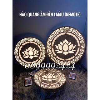 ĐÈN HÀO QUANG ÂM ĐÈN 1 MÀU 4 TẤC ( Remote )