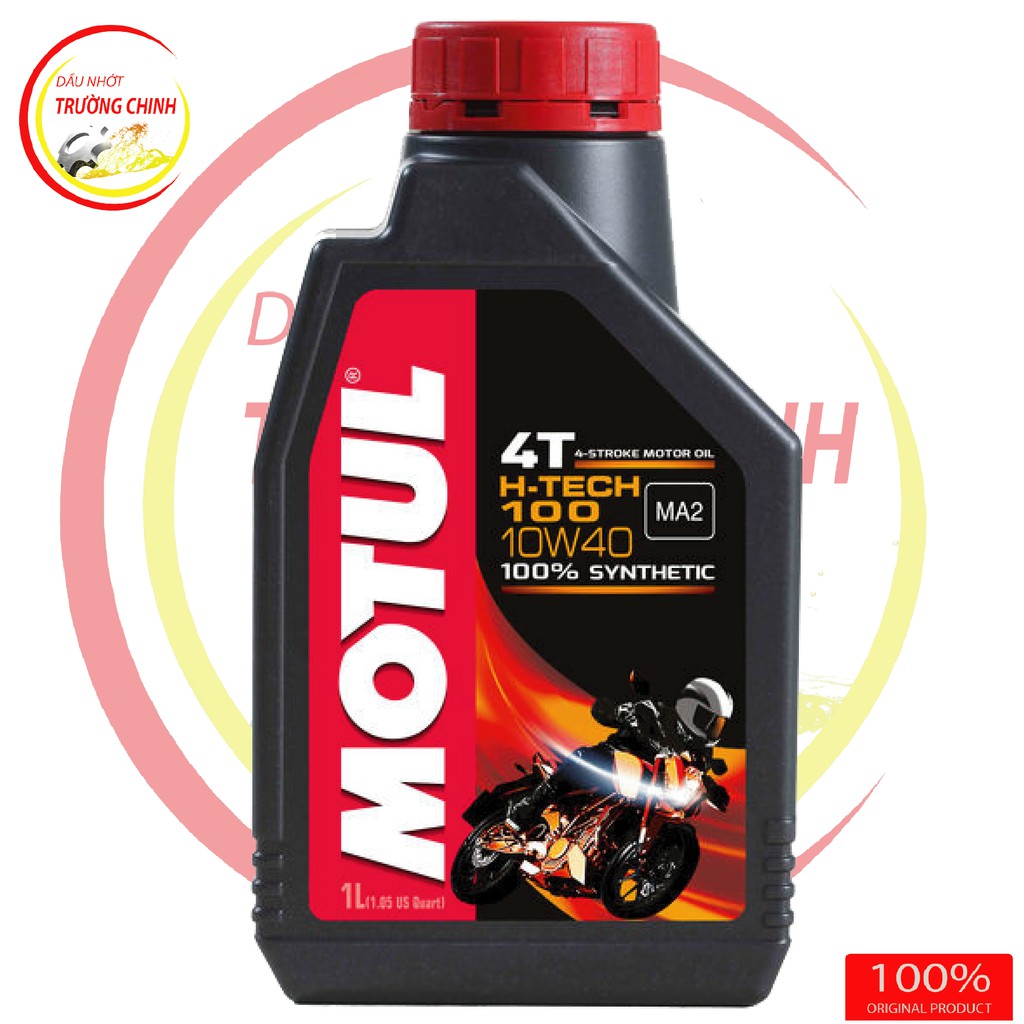 Motul H-Tech 100 4T 10W40 dành cho xe số, tay côn