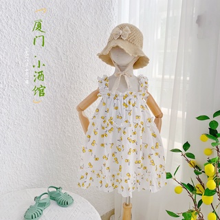 Váy 2 Dây Cherry Cho Bé Gái Chất Thô Cao Cấp