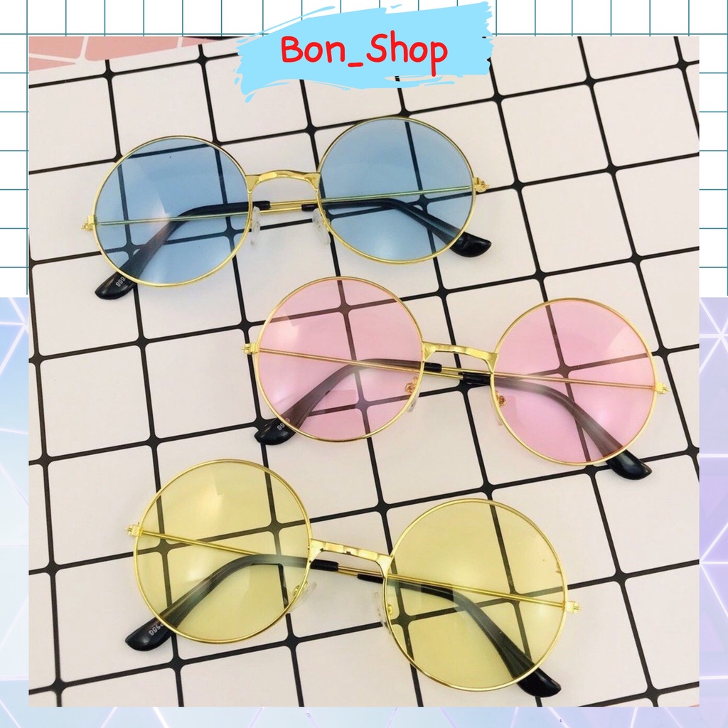 Kính Mát Nam Nữ - Kính Ngố Nobita Tròn đa màu 7003_BonShop