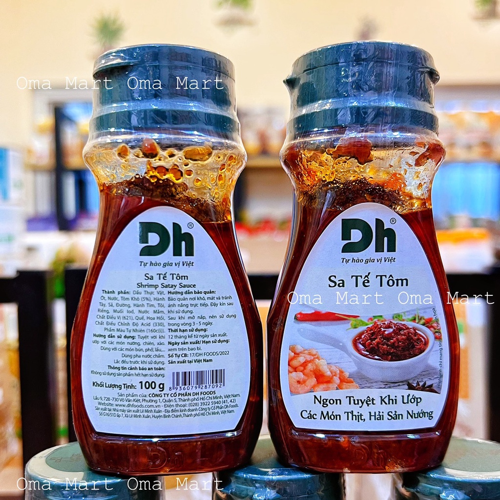 Sa tế tôm Dh Foods gia vị ướp các món nướng, chiên, xào...100g