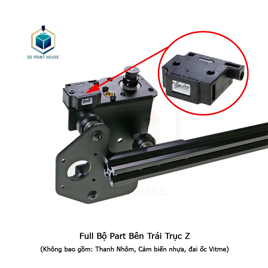 Part Bên Trái Trục Z Trước Sau Máy In 3D Ender3/CR10