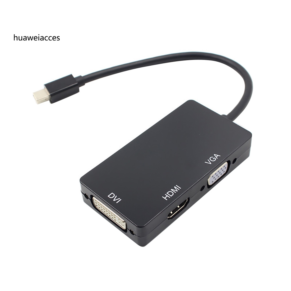 Cáp Chuyển Đổi 3 Trong 1 Từ Cổng Dp Sang Hdmi-Compatible Vga Dvi Cho Macbook Pro Air