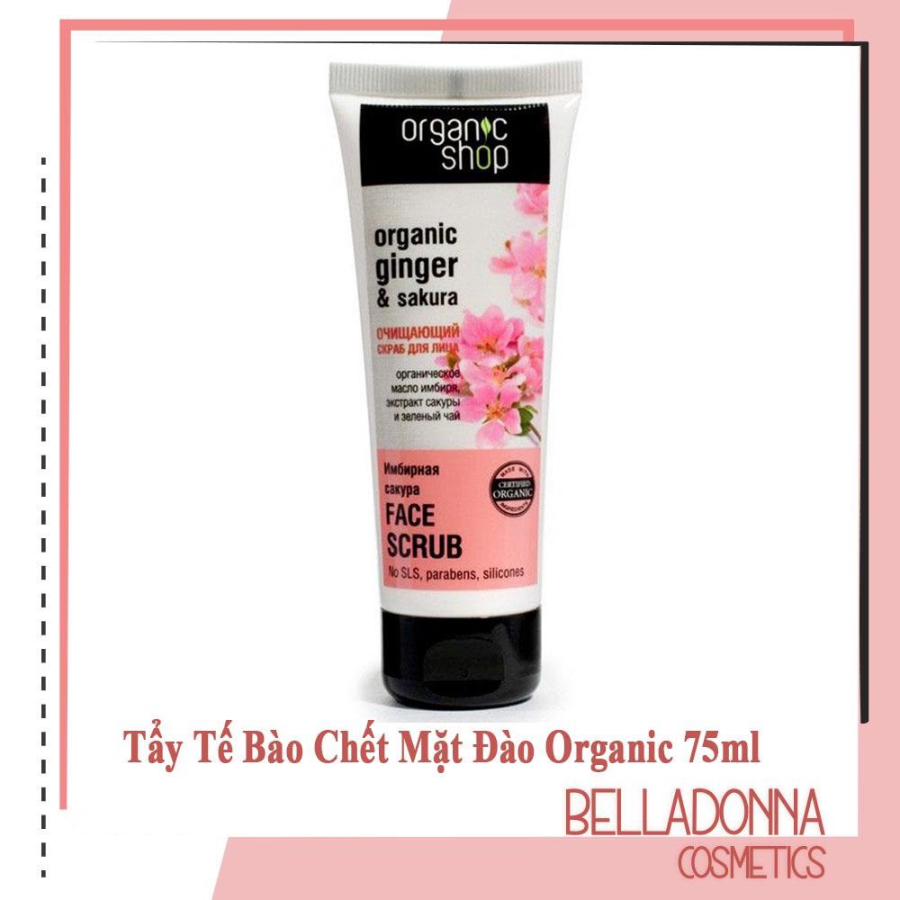 Tẩy Tế Bào Chết Mặt Organic Shop Organic Ginger & Sakura Face Scrub 75ml