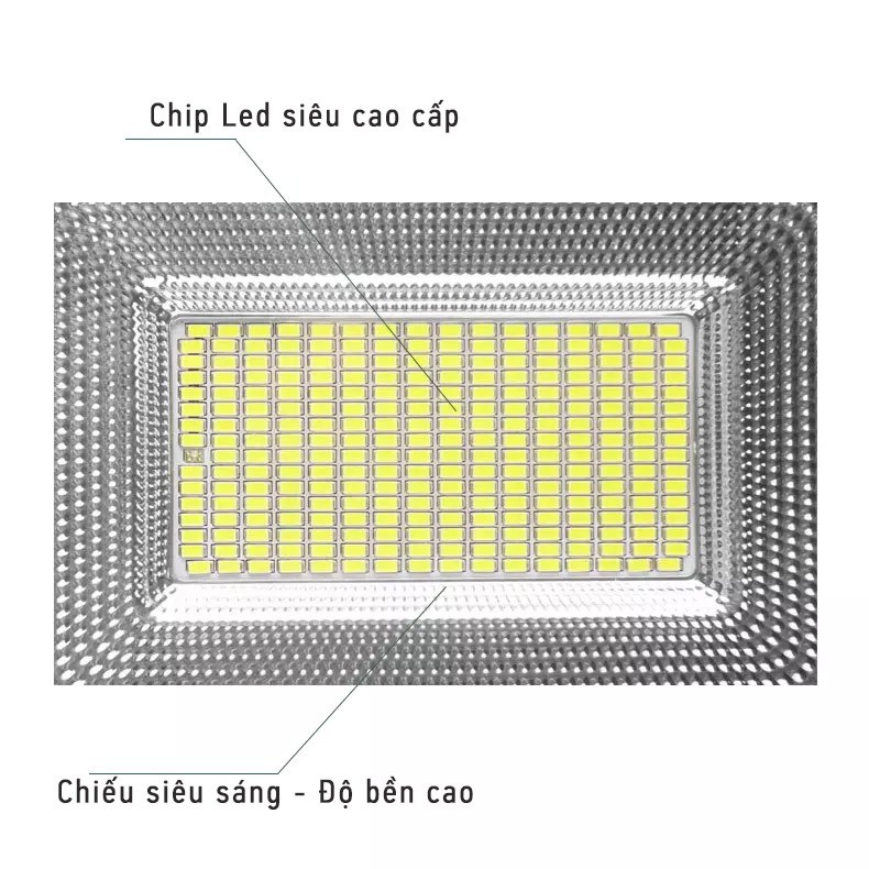 Đèn Pha Năng Lượng Mặt Trời Kitawa 60w Ip67 - Cảm Ứng Ánh Sáng, Đèn Báo Dung Lượng Pin