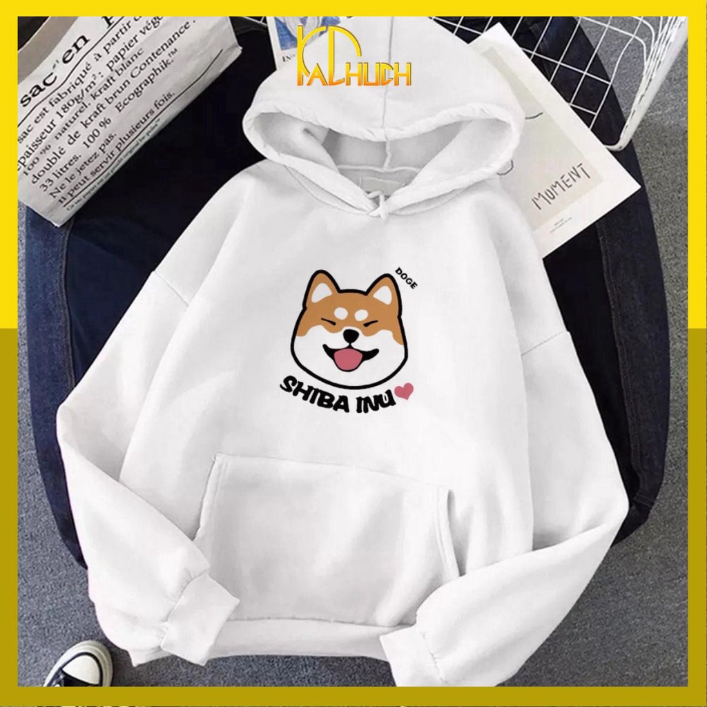Áo Hoodie UNISEX in hình cún dễ thương