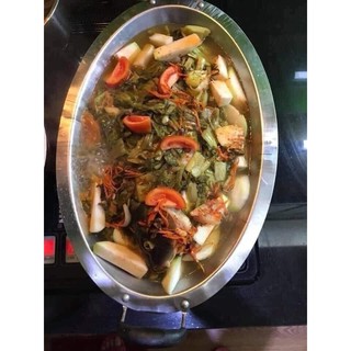 khay cá chép om dưa inox