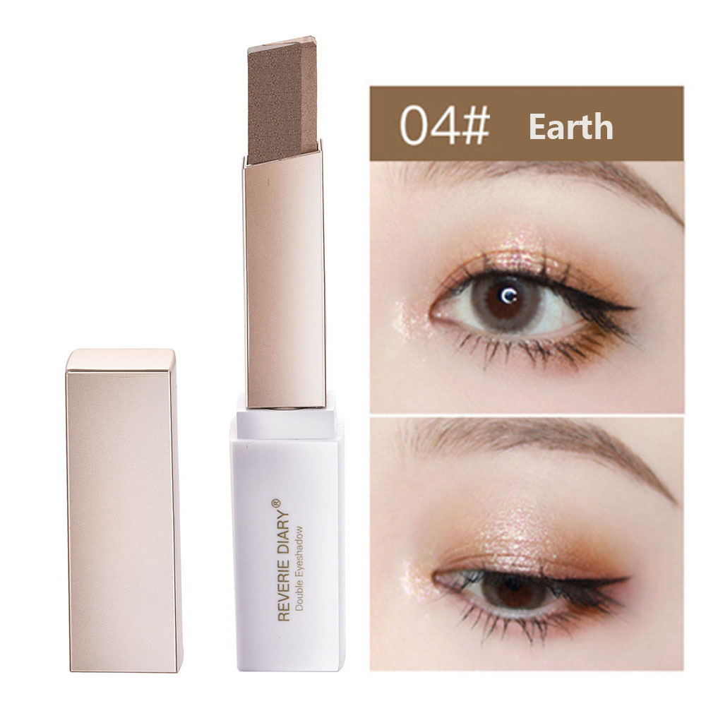 【sweet】woman waterproof long-lasting Matt gradient Two-color rotation Eyeshadow for beginner | BigBuy360 - bigbuy360.vn