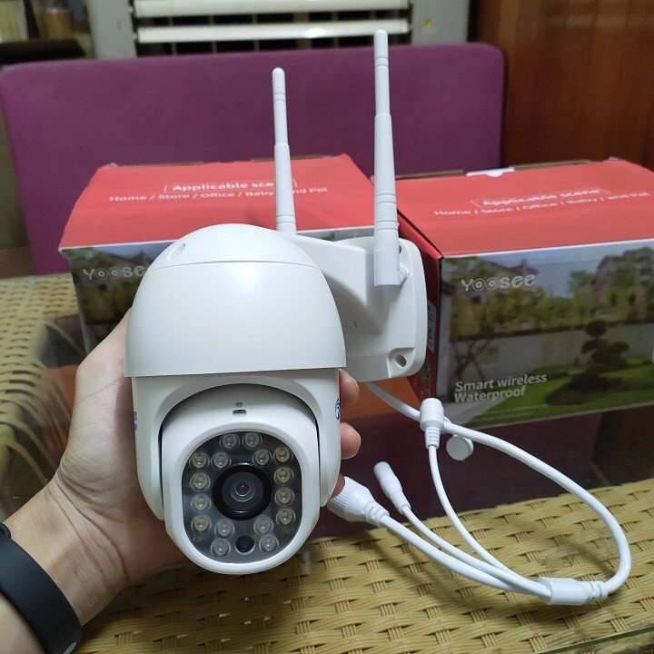 Camera wifi YooSee PTZ mini ngoài trời xoay 360 - Full HD 3.0mpx