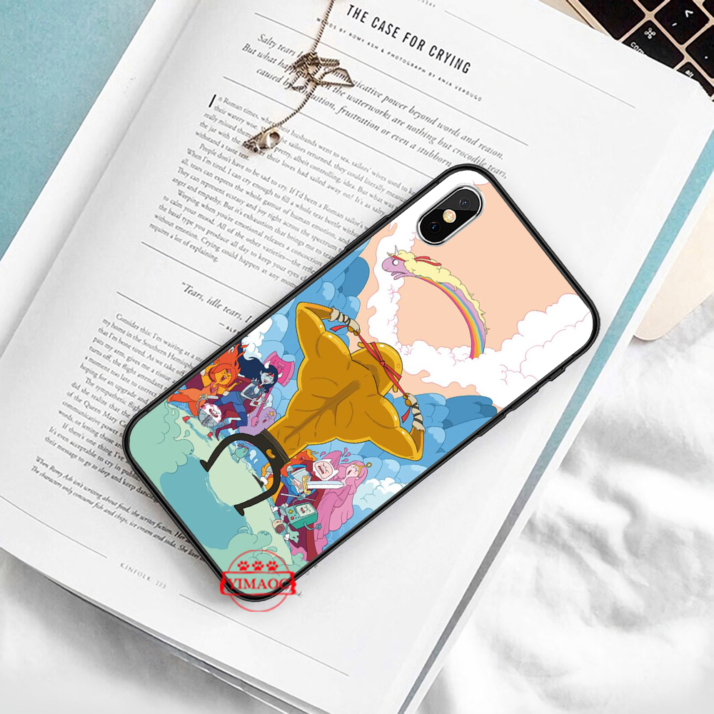 Ốp điện thoại mềm in hình hoạt hình Adventure Time cho iPhone 12 Mini 11 Pro XR XS Max 1A