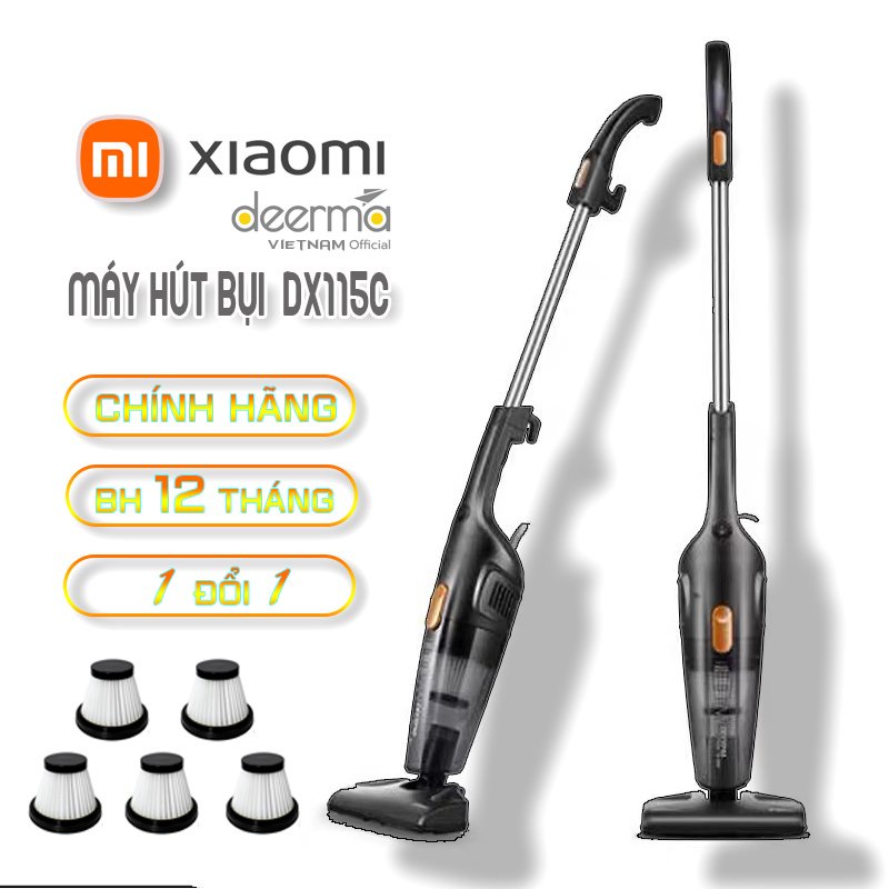 MÁY HÚT BỤI CẦM TAY DEERMA DEM DX115C XIAOMI  CHÍNH HÃNG 2 TRONG 1- MÁY HÚT BỤI CẦM TAY GIA ĐÌNHĐỨNG ĐA NĂNG TIỆN DỤNG