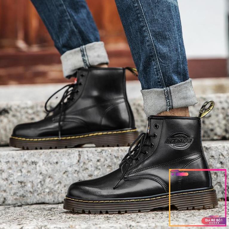 Giày Boot Nam Cổ Ngắn Chất Liệu Da Thật Size 38-46 : .  -V1