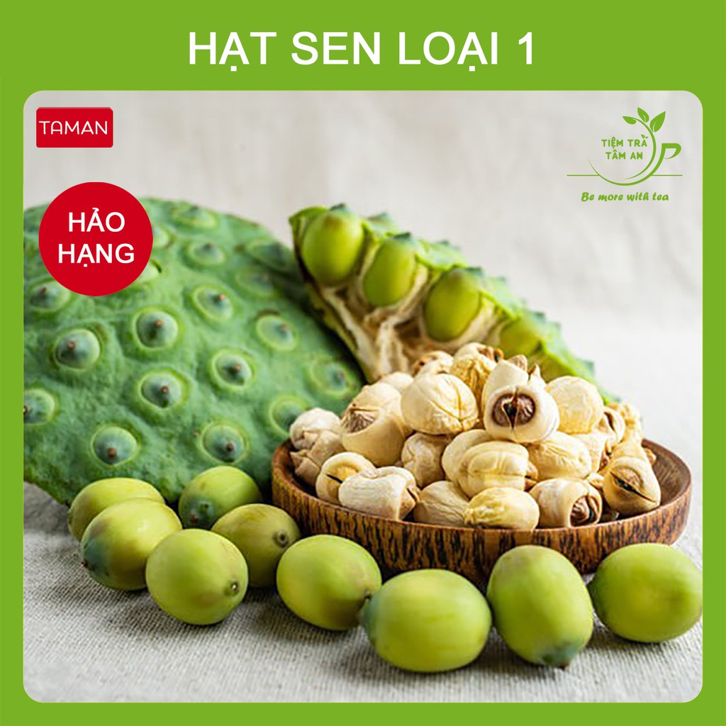 [Mã TIEMTA253 giảm 25K đơn 300K] Hạt sen khô loại 1, gói 100g, 200g, 500g, hạt sen sấy khô - Tiệm Trà Tâm An | BigBuy360 - bigbuy360.vn