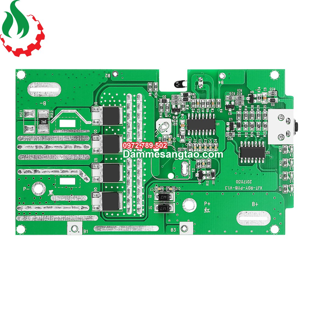 Mạch pin Ryobi 18V Li-ion 3.7V nhận sạc zin