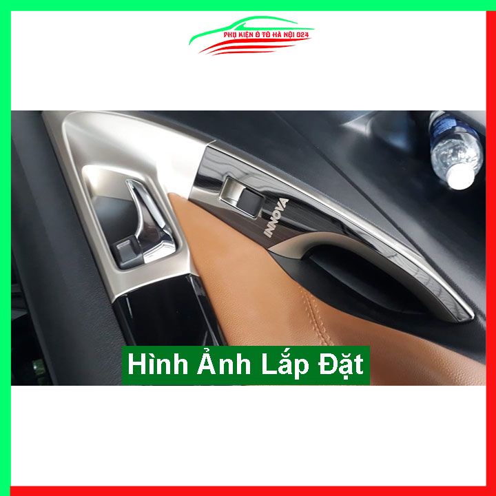Ốp nội thất cho xe ô tô Toyota Innova 2017-2019 vân Titan bảo vệ chống trầy xước và làm đẹp xe