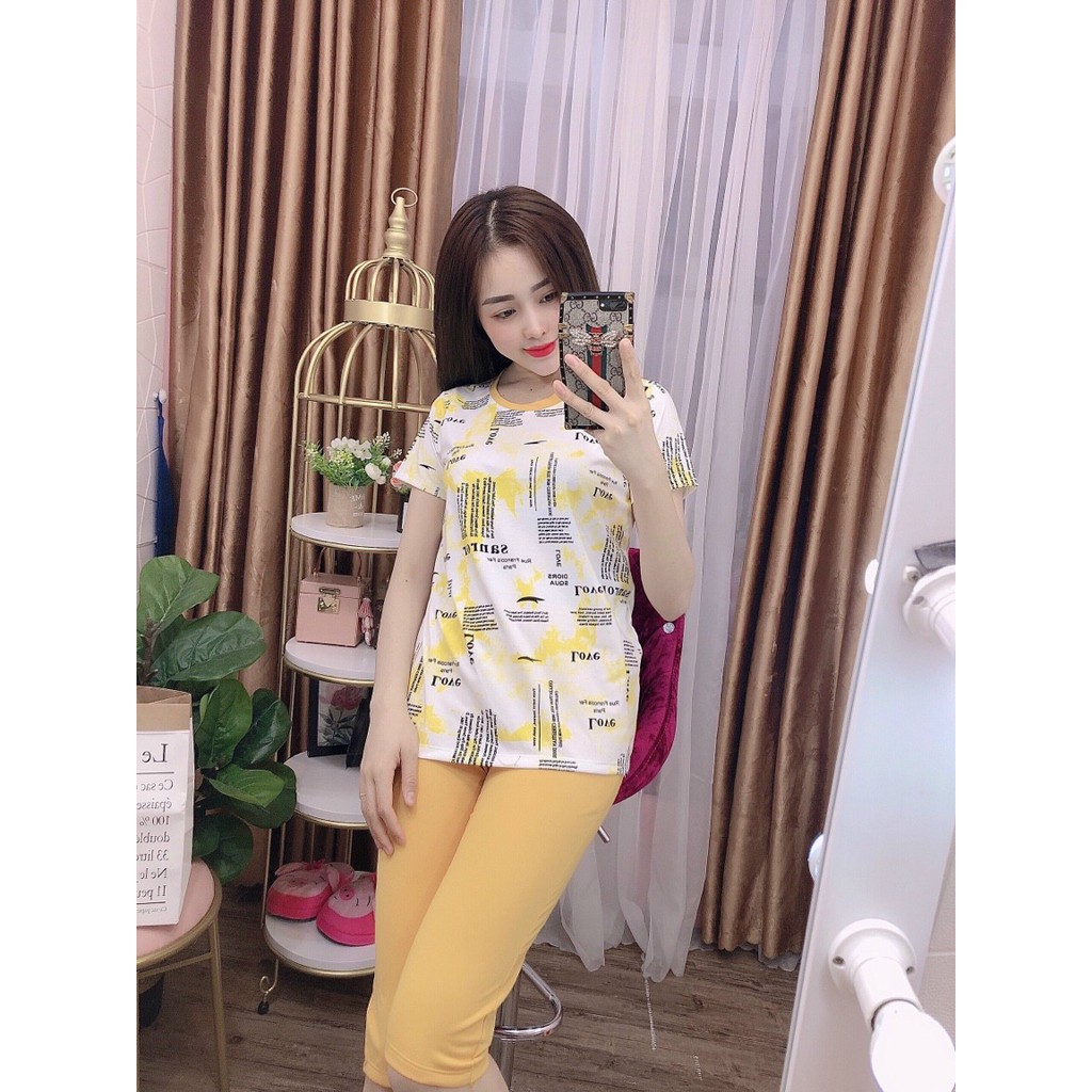 ĐỒ BỘ LỬNG MẶC NHÀ HỌA TIẾT DỄ THƯƠNG SIZE 40-68KG-[BAODEP]