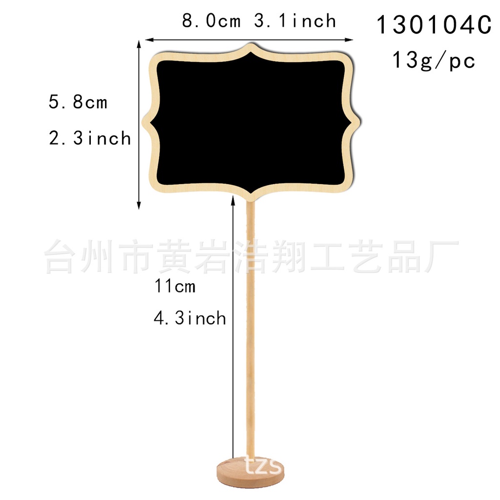 Đánh số, tên que cắm bảng bằng gỗ nhẹ đánh số trang trí bàn tiệc