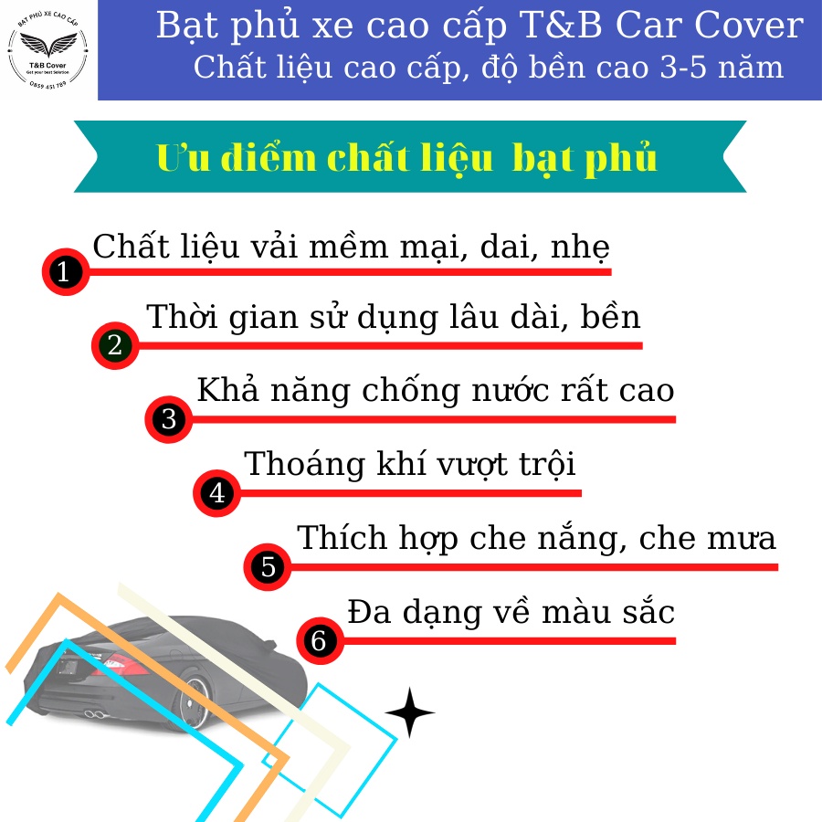 Bạt phủ Ô Tô Vinfast Chống Nắng, Chống Mưa, MayTheo Kích Thước Xe, Vải Dù dai bền