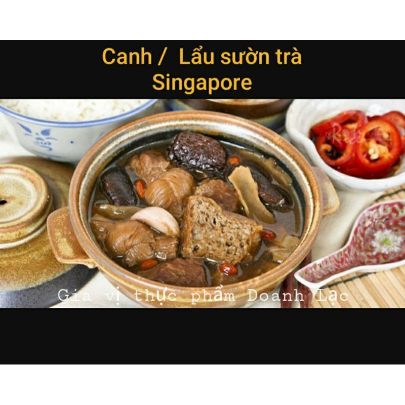 [Lobo Thailand] Gói Gia vị Canh Sườn Trà / Bak Kuet Teh Soup Mix 25gr 💥 Đậm đà hương vị Singapore. Chính hãng