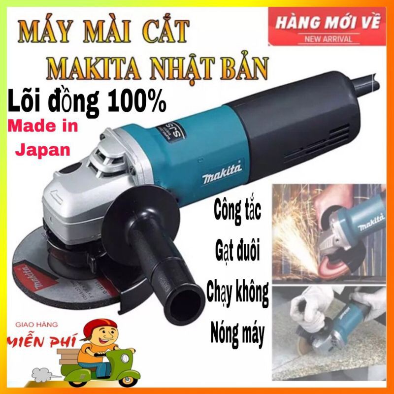 Máy mài, máy cắt cầm tay MAKITA 9556, Công suất 860W Lõi Đồng, Máy cắt sắt, tường, gỗ -