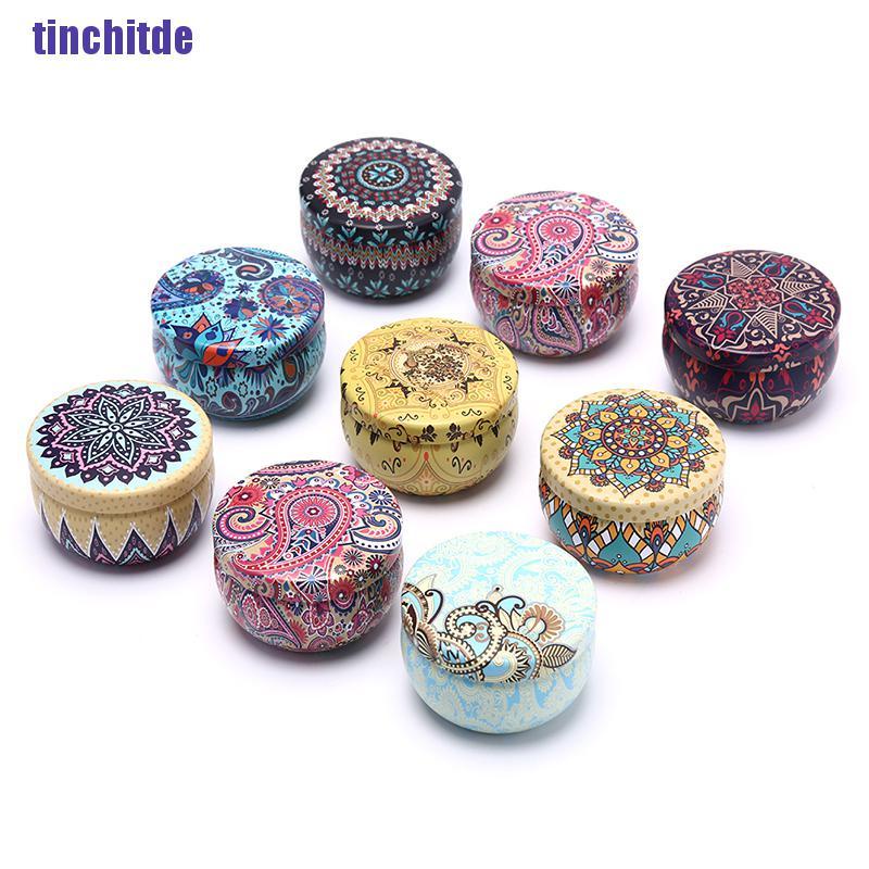 Hộp Thiếc Trà / Kẹo Thiết Kế Với Cổ Điển