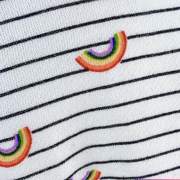 Áo Polo Nỉ, Áo Nỉ Nữ Cầu Vồng Form Rộng Chất Nỉ Mịn Dày Dặn Saniee Clother | BigBuy360 - bigbuy360.vn