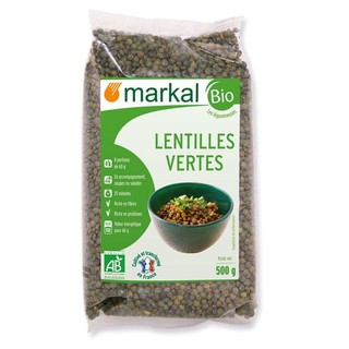 Đậu lăng xanh hữu cơ Markal 500g