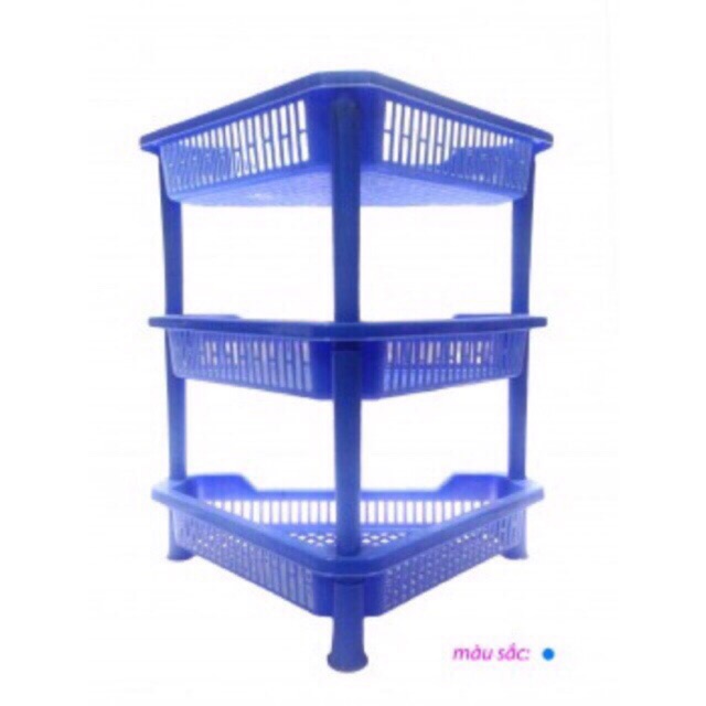Kệ nhựa 3 tầng tam giác