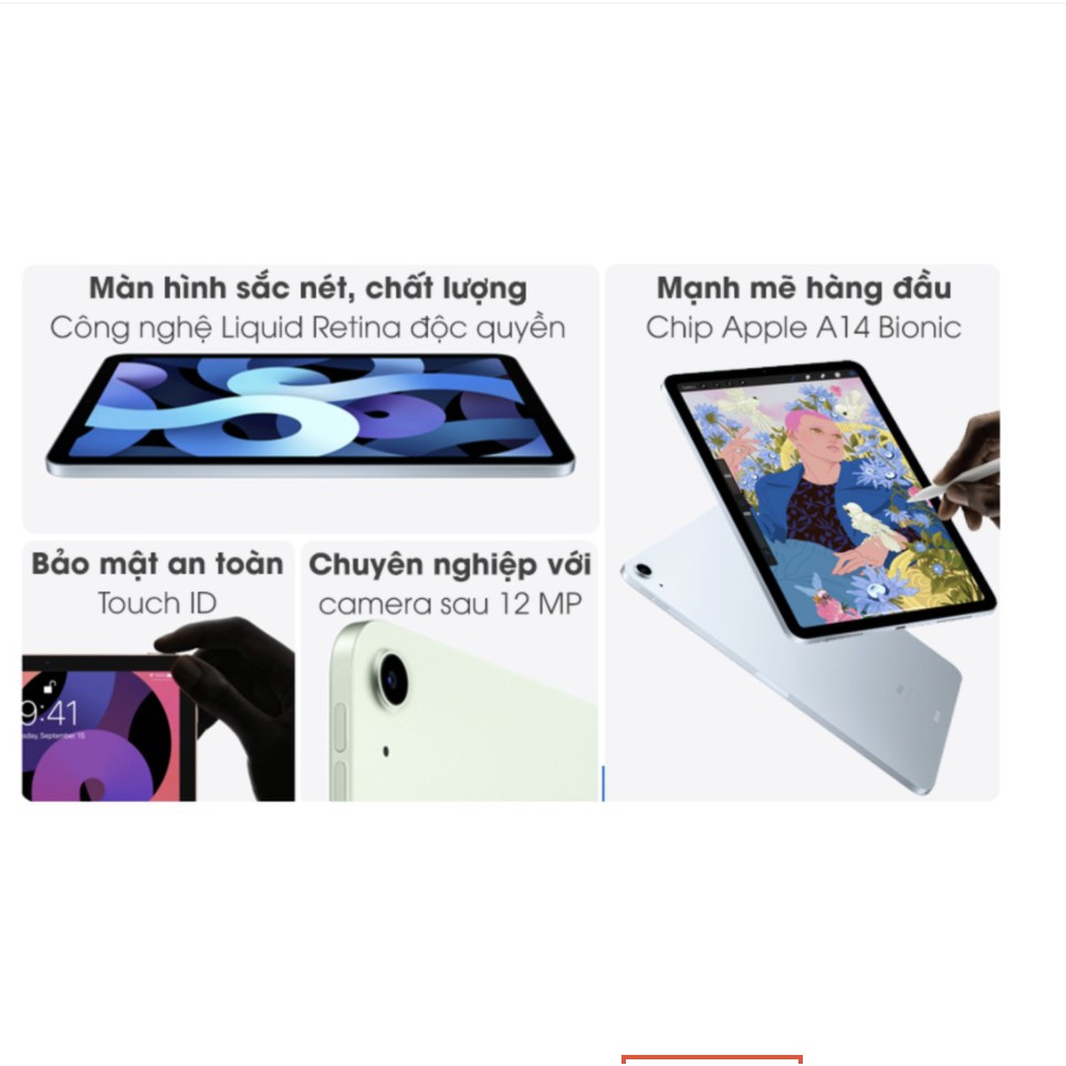 iPad Air 4 (2020) 256GB WIFI chính hãng Apple, mới 100%, chưa kích hoạt | BigBuy360 - bigbuy360.vn