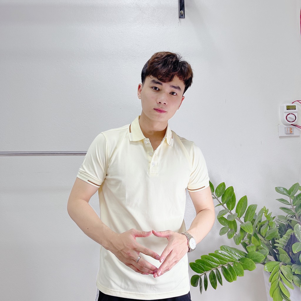 Áo polo nam cao cấp cổ viền, áo thun nam ngắn tay bo viền năng động,co dãn thoải mái khi vận động | BigBuy360 - bigbuy360.vn