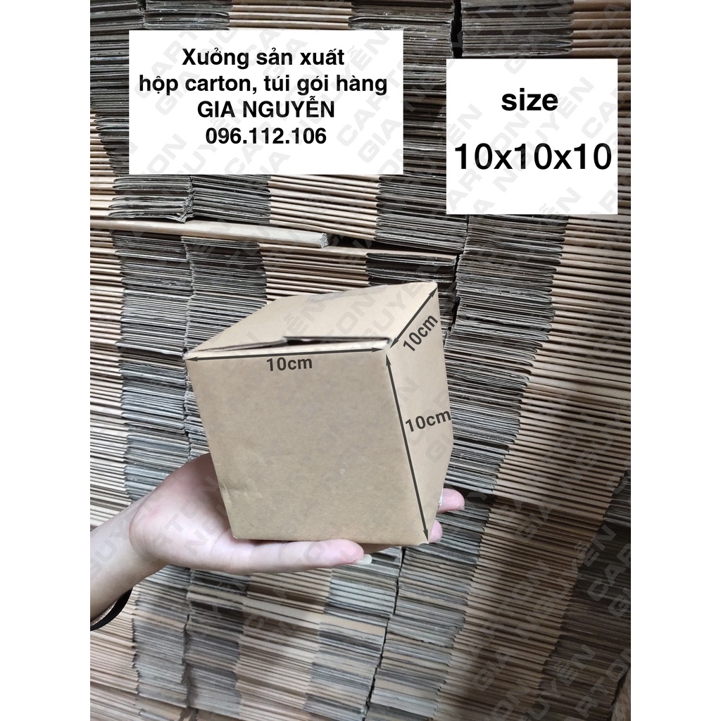 20 hộp carton 10x10x10 đóng hàng mỹ phẩm