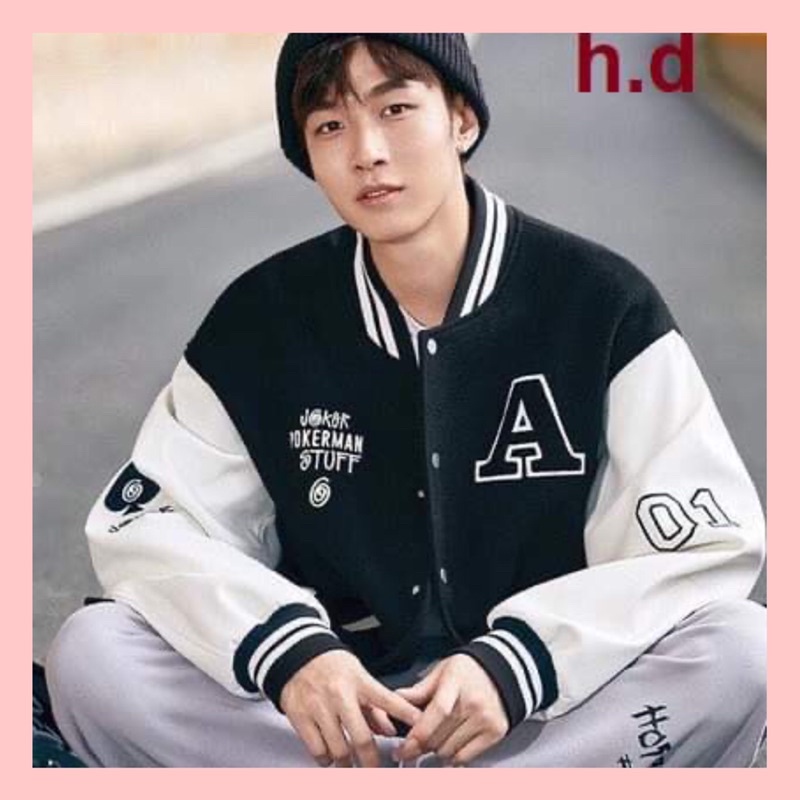 Áo bomber Chữ A 01Chất gió mềm vs nỉhàng 1 lớp cổ, tay áo và gấu áo có bo dệt xịnfreesize 50kgphong cách hàn quốc