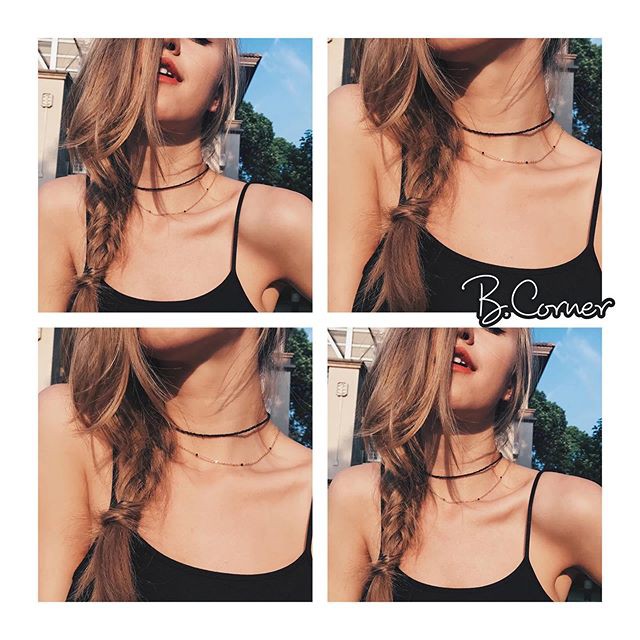 Vòng Choker Hạt Đá Nhỏ - TS1103