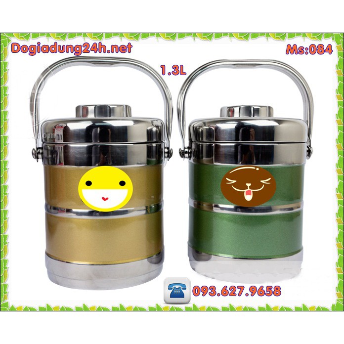 Cặp Lồng Inox Màu Giữ Nhiệt