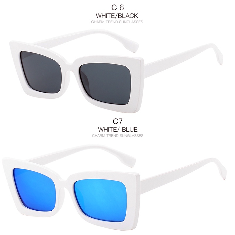 Kính mát gọng vuông chống UV400 nhiều màu thời trang thương hiệu cổ điển quyến rũ cho nam và nữ lái xe câu cá