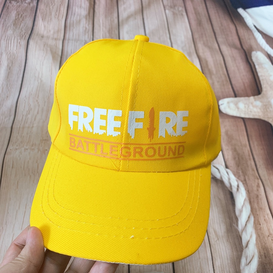 [Hàng có sẵn] Mũ đen Free Fire Hình In Cực Chất