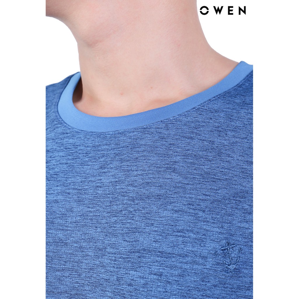 [Mã FAMALLT5 giảm 15% đơn 150K] Áo Tshirt ngắn tay nam Owen Bodyfit màu xanh coban melang - TSN20408