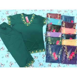 ĐỒ BỘ THUN LẠNH CAO CẤP TRUNG NIÊN-QUẦN LỠ TAY NGẮN-REN CAO CẤP