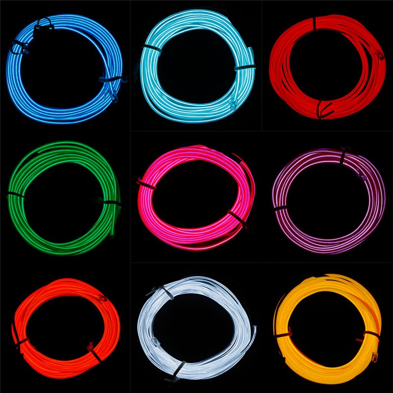 Dây đèn LED 1M 12V trang trí viền nội thất xe hơi độc đáo