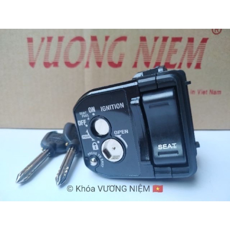 Bộ Ổ Khoá Xe Click Thái 125i - Vario Chìa 8 Cạnh Chống Trộm Cao Cấp Chính Hãng VƯƠNG NIỆM