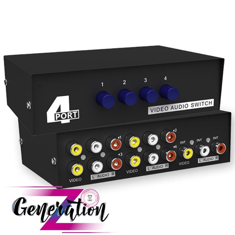 Bộ gộp tín hiệu AV (Video & Audio) 4 ra 1 cổng MT-431AV - SWITCH AV/DVD 4-1 VIDEO AUDIO MT-VIKI (MT-431)