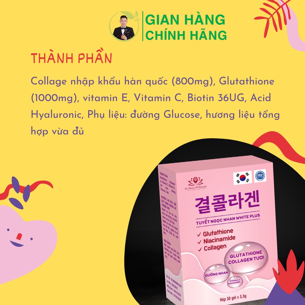 Tuyết ngọc nhan WHITE PLUS - Collagen truyền trắng