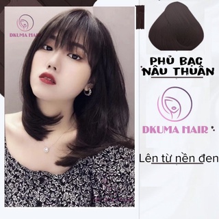 Màu [Phủ Bạc] Nâu Thuần Dkumahair.vn