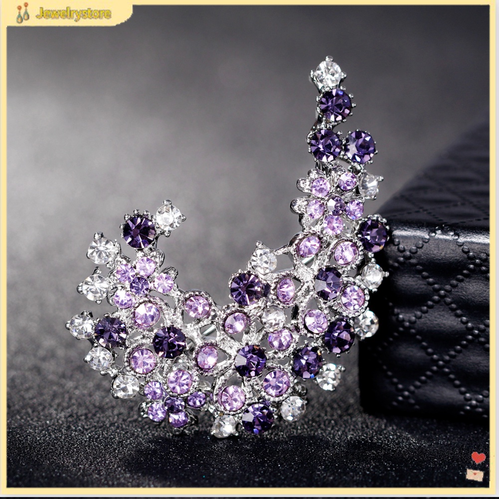 Trâm cài áo kiểu dáng đính đá cầu kì đẹp mắt