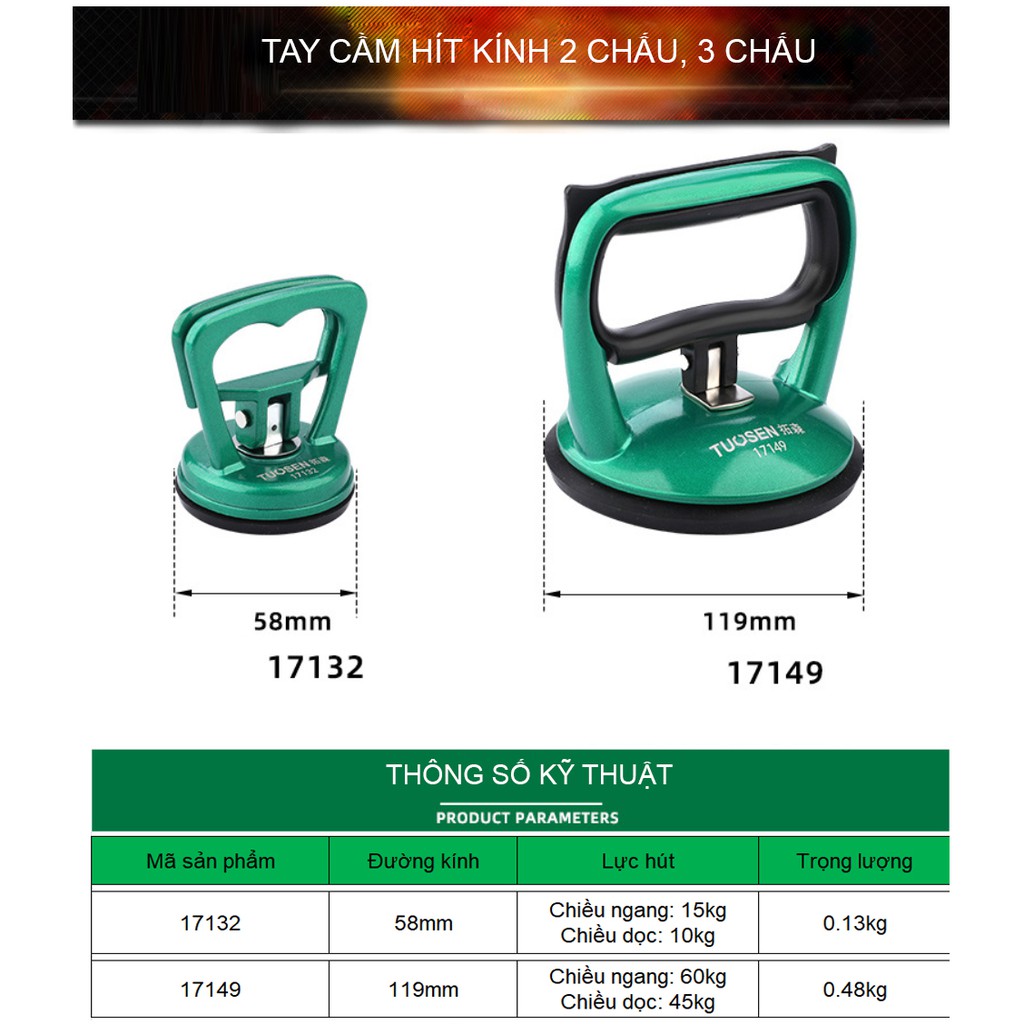 Hít kính đơn, hít kính chân không. hút kính đơn mini, hít kính điện thoại Mã 17132 - Một sản phẩm của TUOSEN