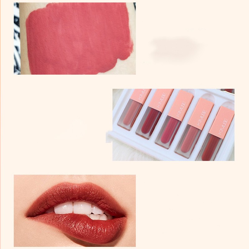 VEET (Hàng Mới Về) Set 5 Thỏi Son Kem Kimuse Tông Lì Chống Nước Lâu Trôi | BigBuy360 - bigbuy360.vn