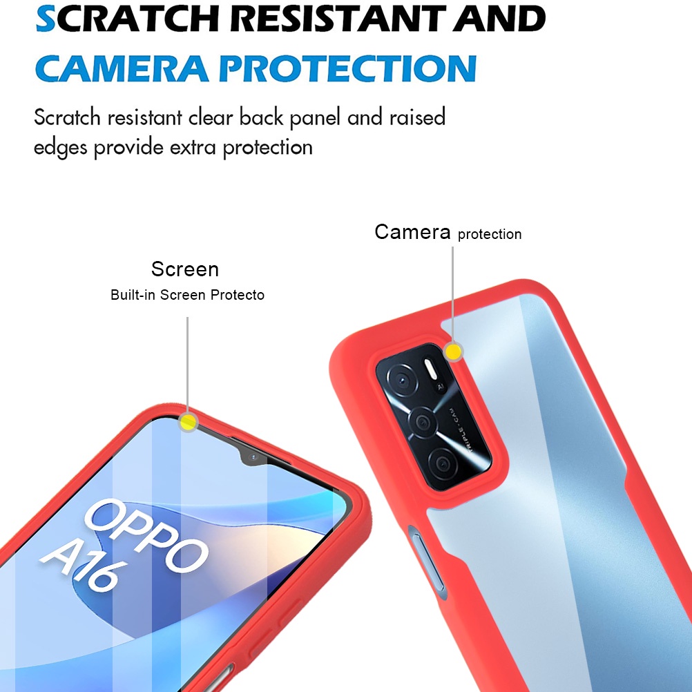 Ốp Điện Thoại Chống Sốc Bảo Vệ 360 Độ Cho Oppo A52 A72 A92 A92S A93 A54 A53S A32 A53 A54S A16 A16S 4G 5G