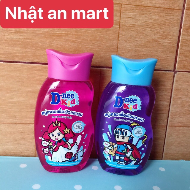 Sữa Tắm Gội Toàn Thân Dnee Kids Thái Lan 200ml– Dành Cho Bé