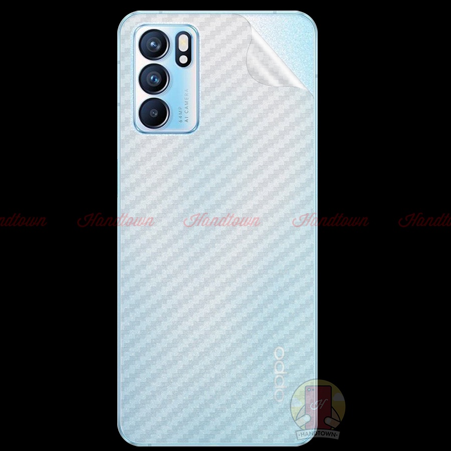 Dán Lưng Cacbon Oppo Reno 6 Reno5 4 Pro Pro+ Plus 4G 5G Reno2 2Z 2F Ace Tản Nhiệt Chống Xước Bảo Vệ Mặt Lưng Cao Cấp